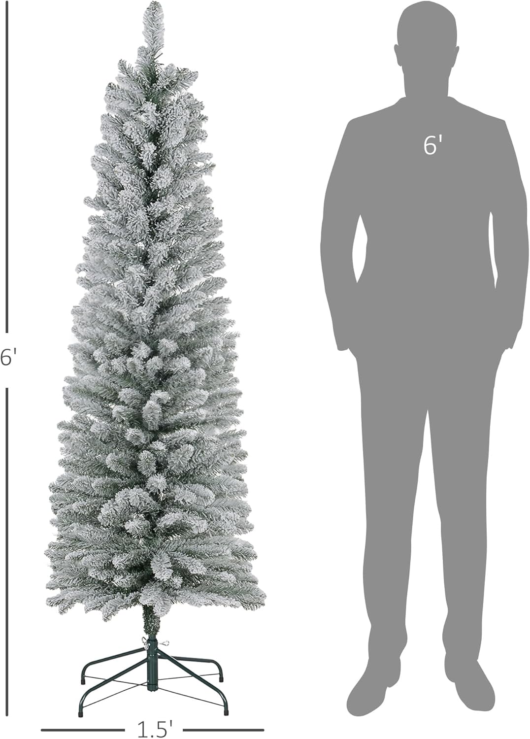 6ft XMAS Pencil Tree