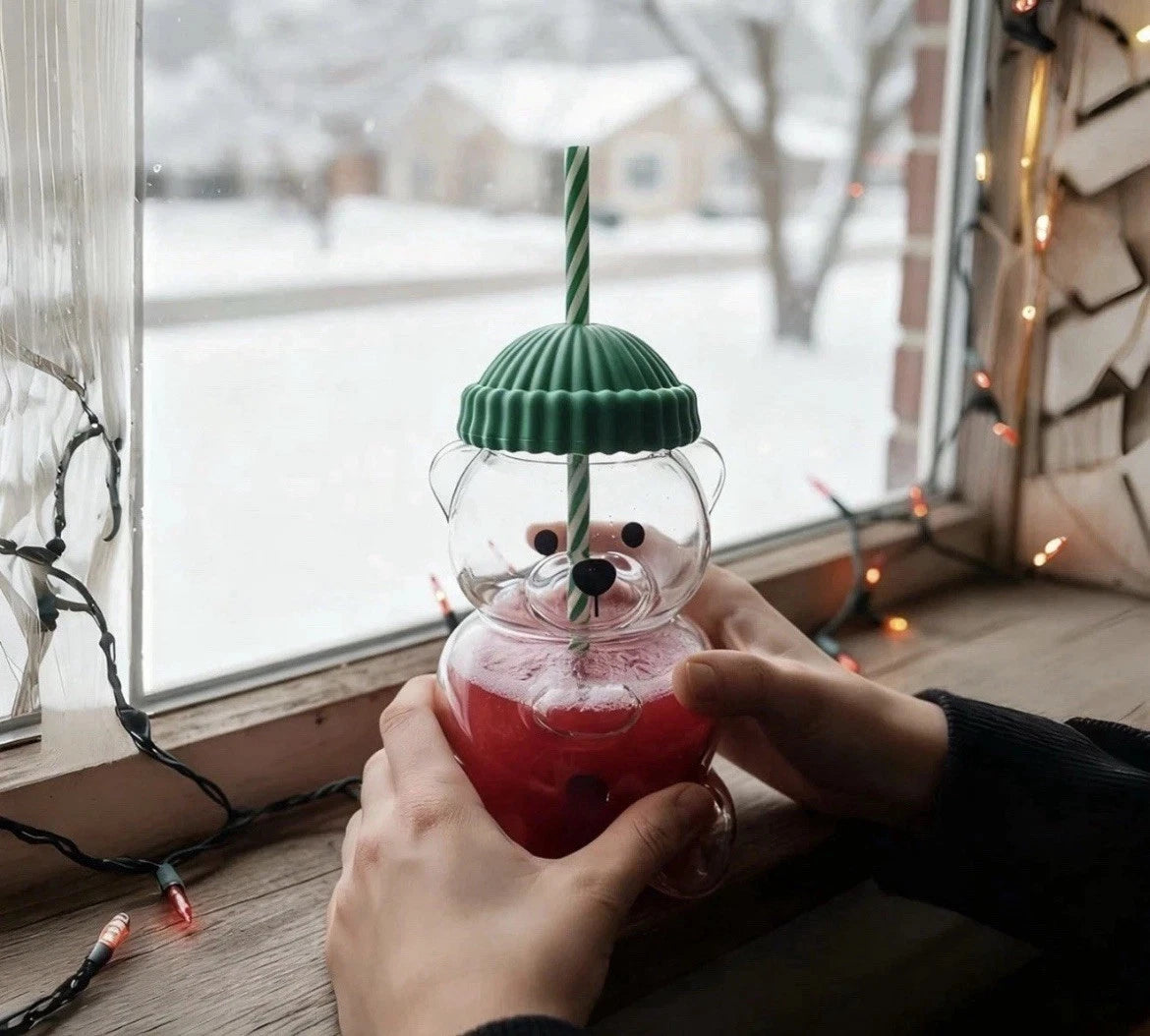 TEDDY BEAR GLASS CUP