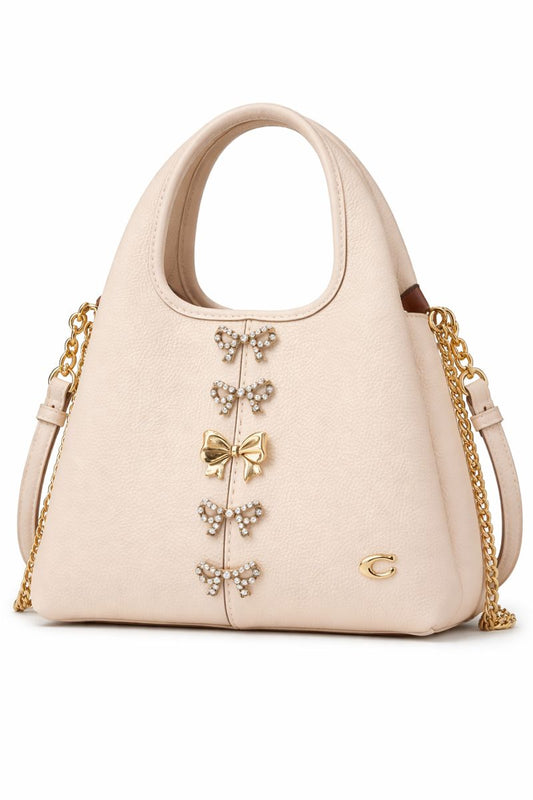 Cream Lana Create Ribbon Bag