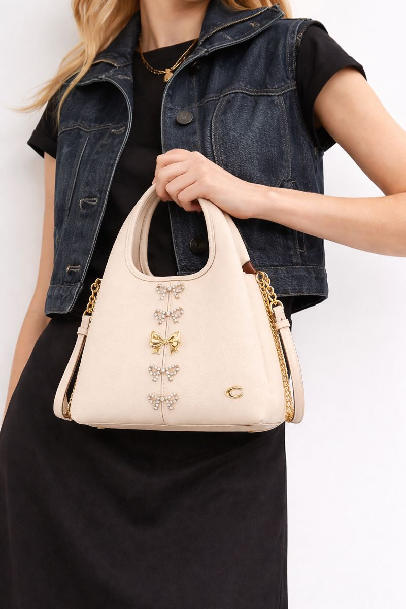 Cream Lana Create Ribbon Bag